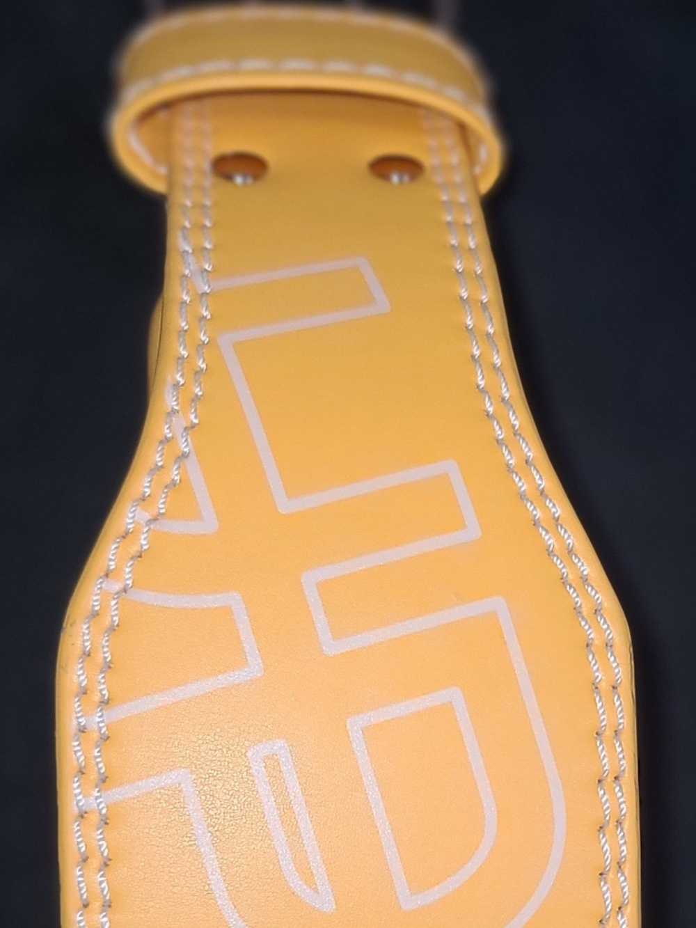 UPPPer Lifting Belt Yellow with double prong NWOT